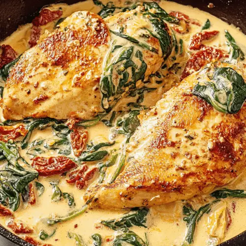 Creamy Spinach and Chicken Skillet Recipe