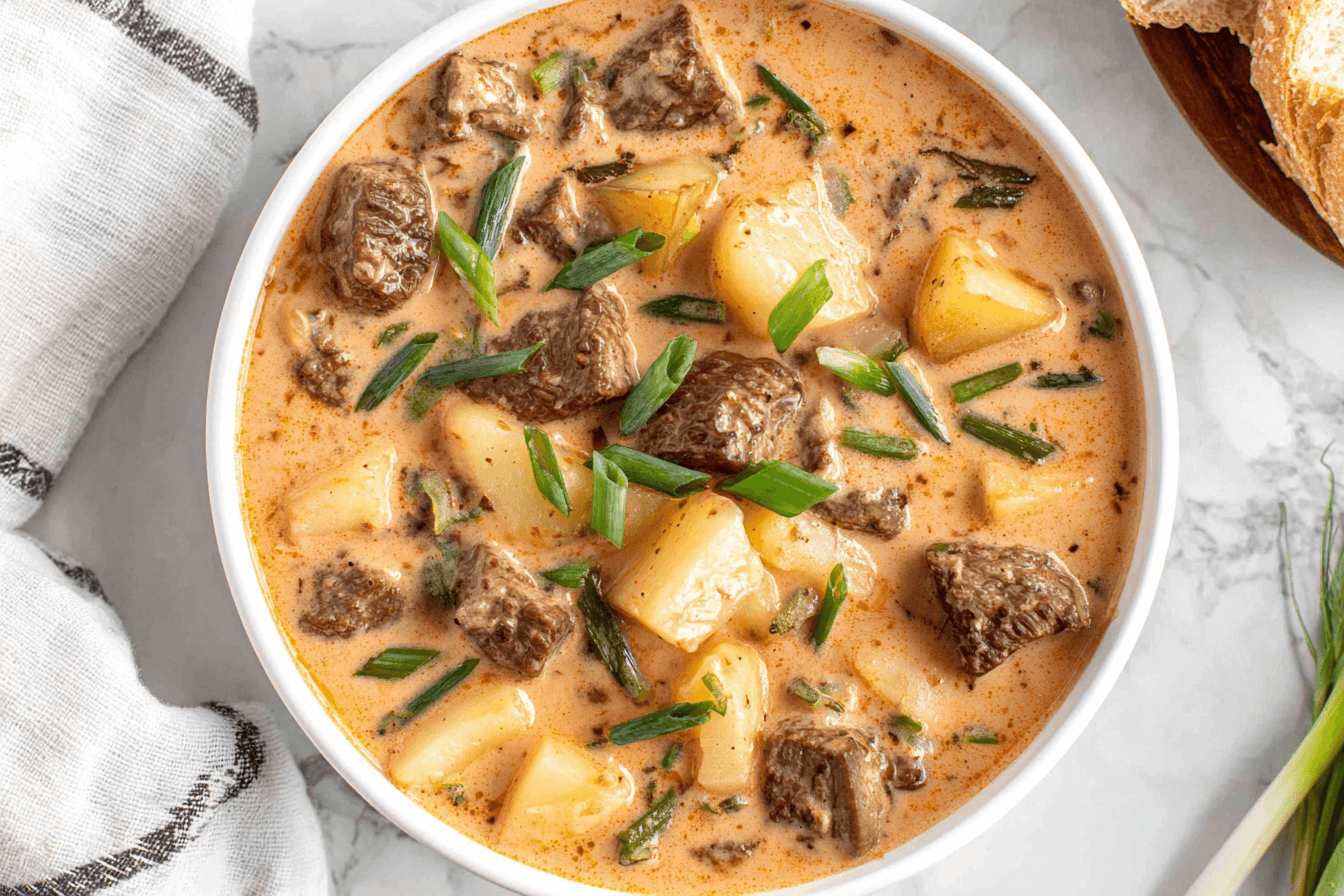 Creamy Steak And Potato Soup Recipe