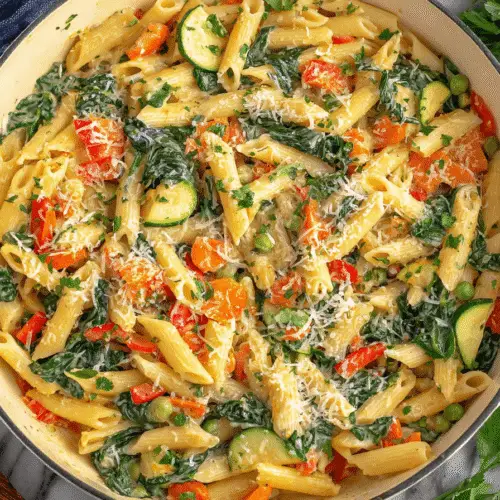 Creamy Vegetable Penne Pasta Recipe