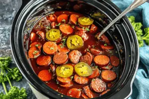 Crock Pot Mississippi Kielbasa