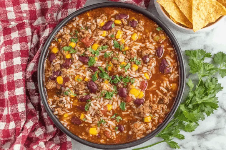Crock Pot Taco Rice Soup Recipe