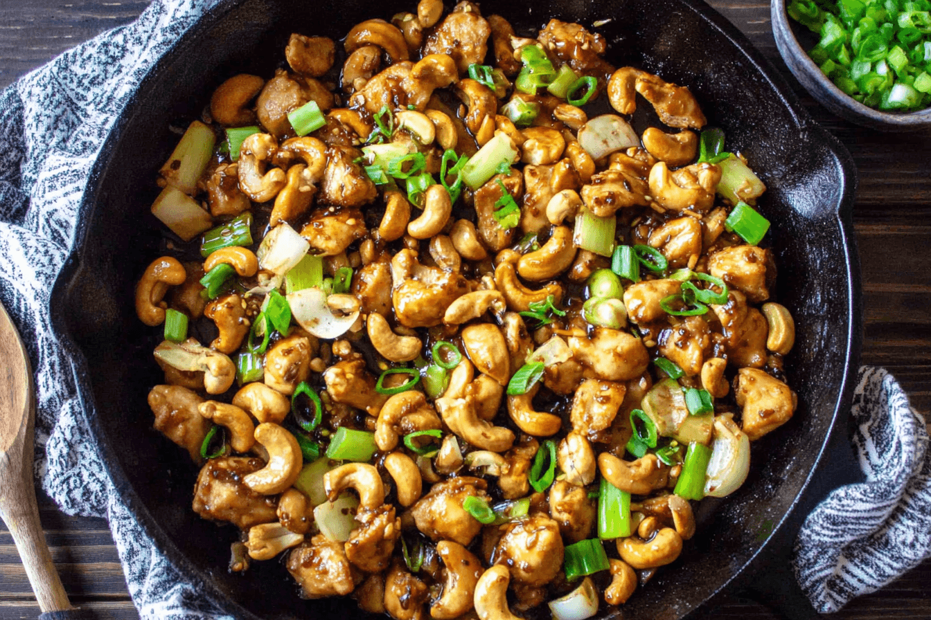 Easy Skillet Cashew Chicken Recipe