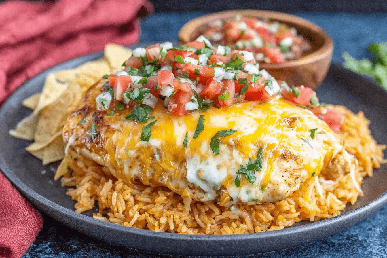 Fiesta Lime Cihcken With Avocado Recipe