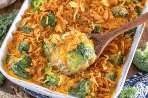 French Onion Broccoli Cheese Casserole