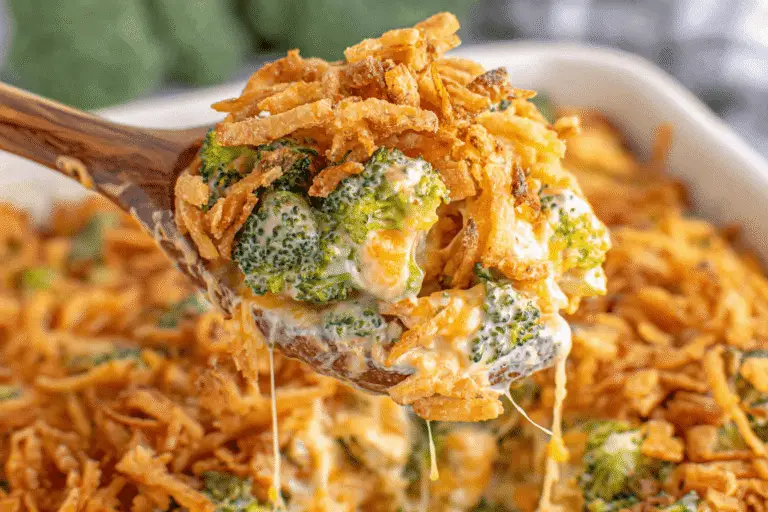French Onion Broccoli Cheese Casserole Recipe