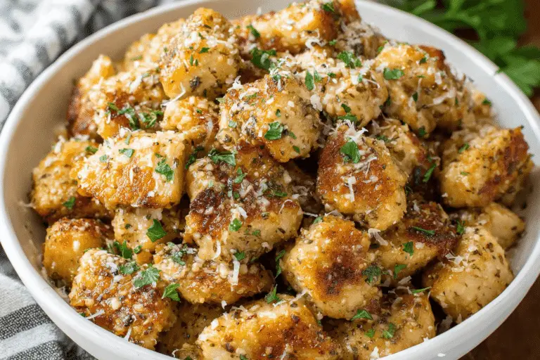 Garlic Parmesan Chicken Bites Recipe