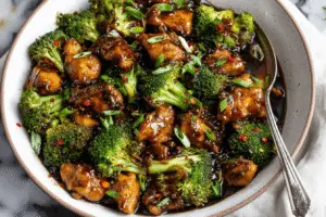 General Tso's Chicken with Broccoli