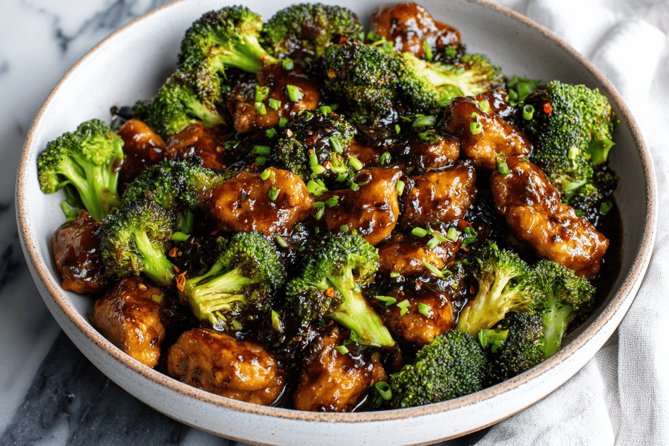 General Tso's Chicken with Broccoli Recipe