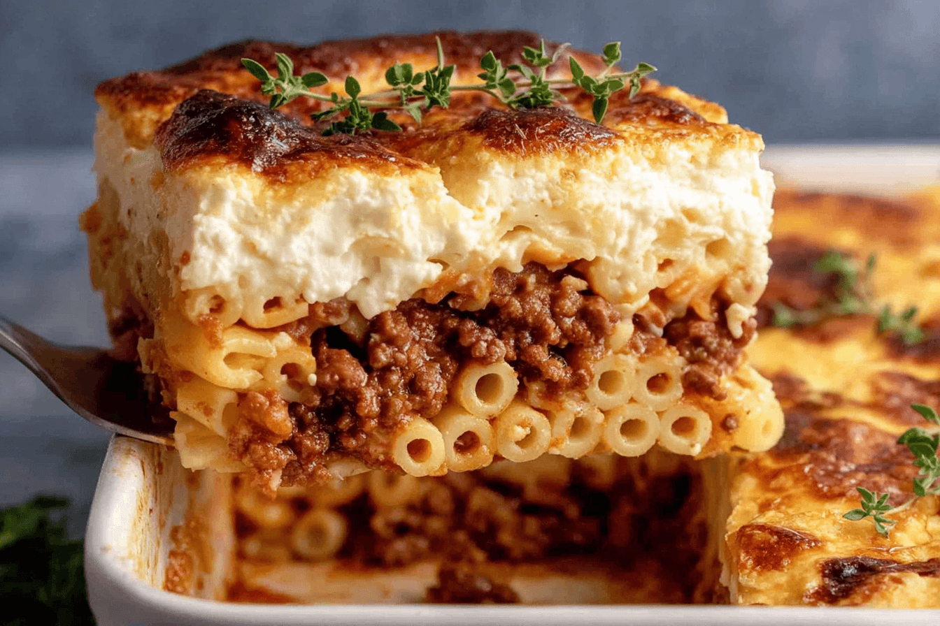 Greek Pastitsio Dish Recipe