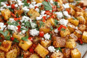 Greek Roasted Potato and Pepper Delight