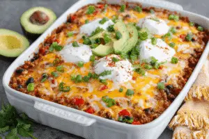 Ground Turkey Taco Casserole