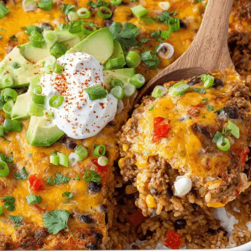 Ground Turkey Taco Casserole Recipe
