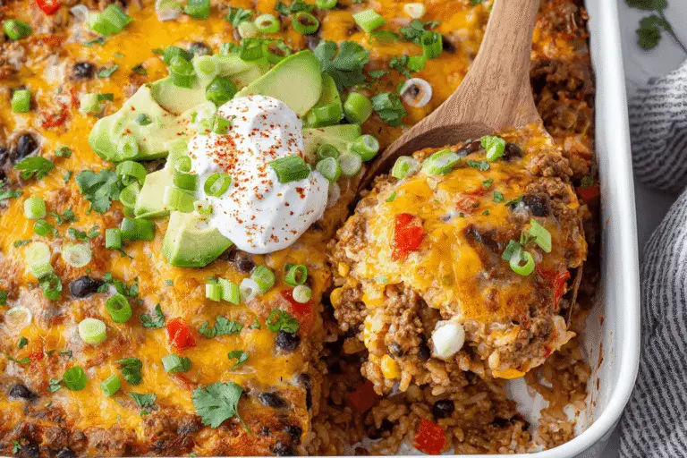 Ground Turkey Taco Casserole Recipe