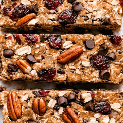 Healthy No-Bake Homemade Granola Bars Recipe