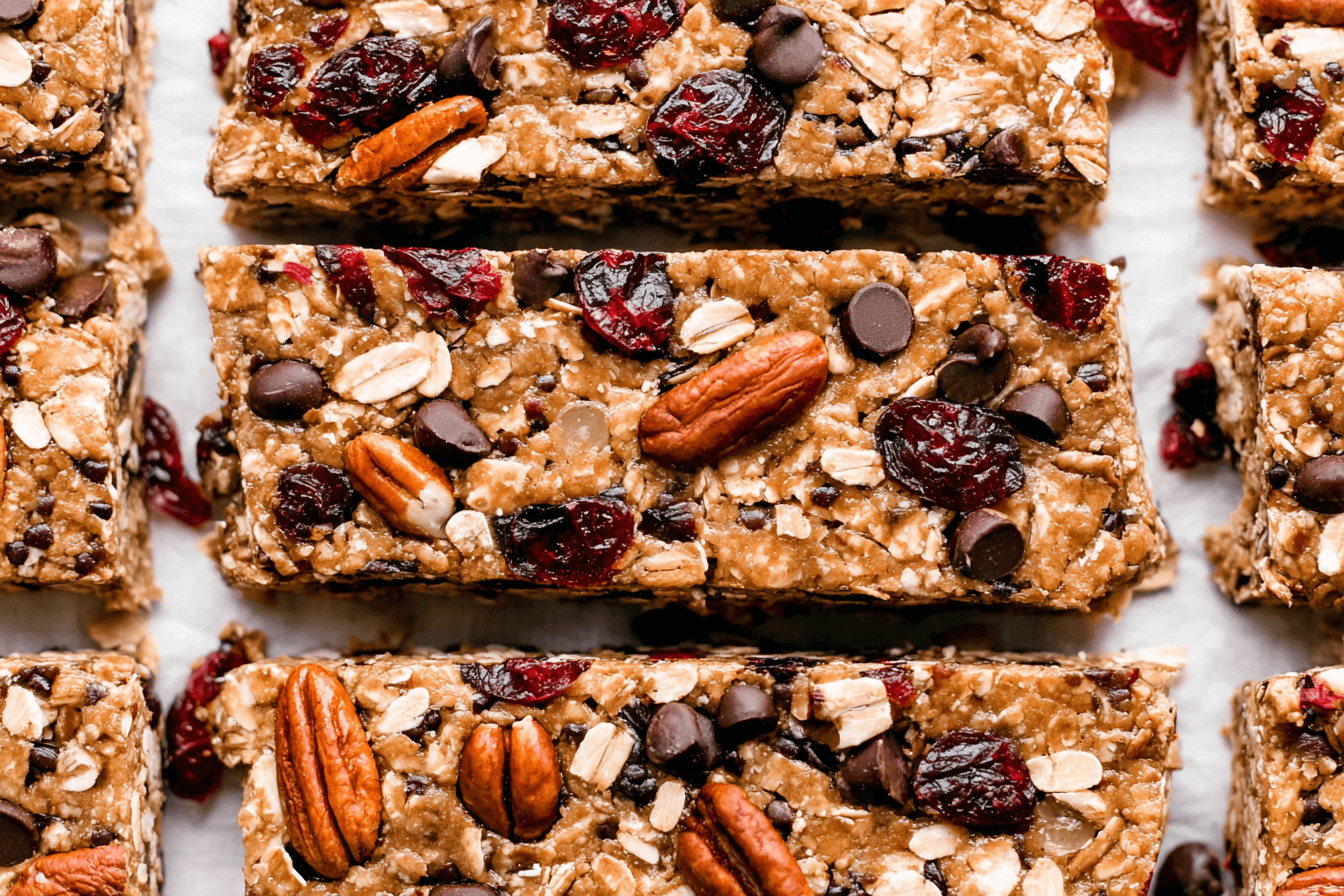 Healthy No-Bake Homemade Granola Bars Recipe