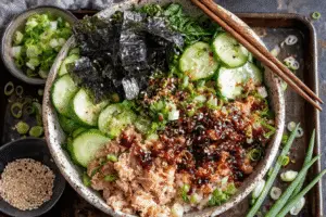 Hearty & Flavorful Canned Tuna Sushi Bowl