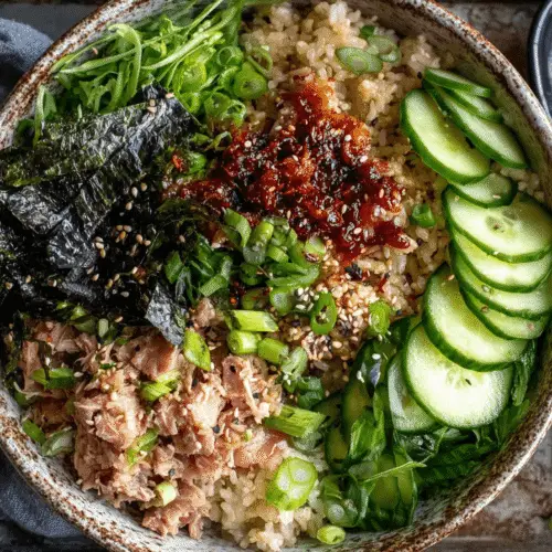 Hearty & Flavorful Canned Tuna Sushi Bowl Recipe