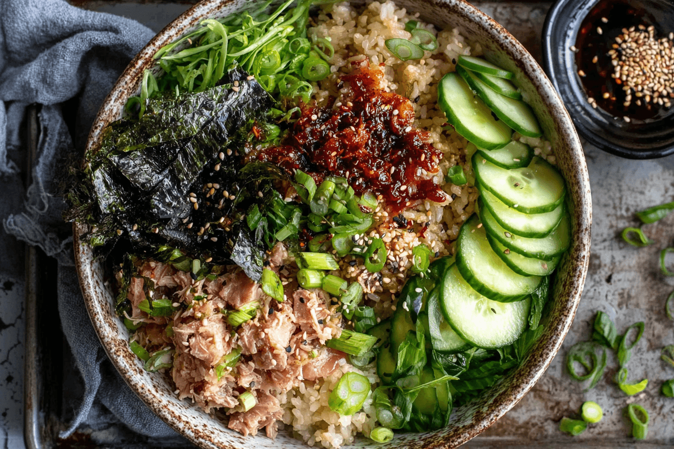 Hearty & Flavorful Canned Tuna Sushi Bowl Recipe