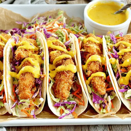 Honey Mustard Chicken Tacos Recipe