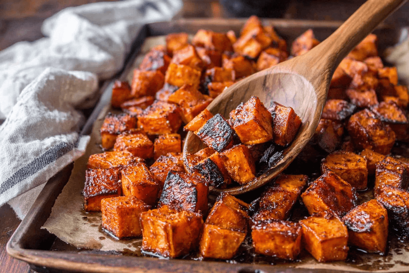 Honey Roasted Sweet Potatoes Recipe