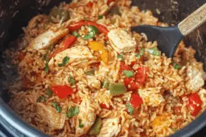 Instant Pot Chicken Fajita Rice
