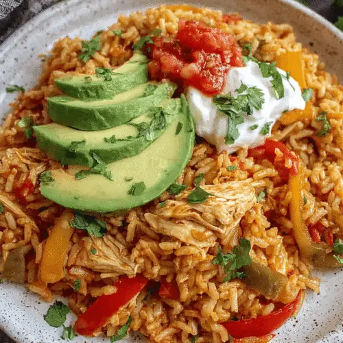 Instant Pot Chicken Fajita Rice Recipe