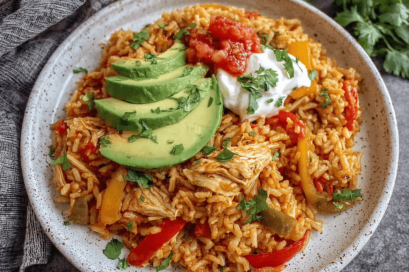 Instant Pot Chicken Fajita Rice Recipe