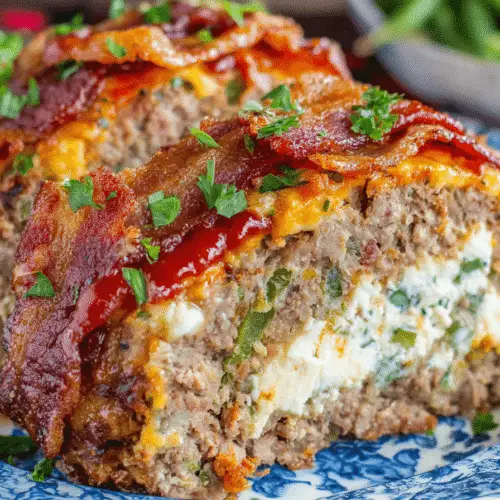Jalapeno Popper Stuffed Meatloaf Recipe