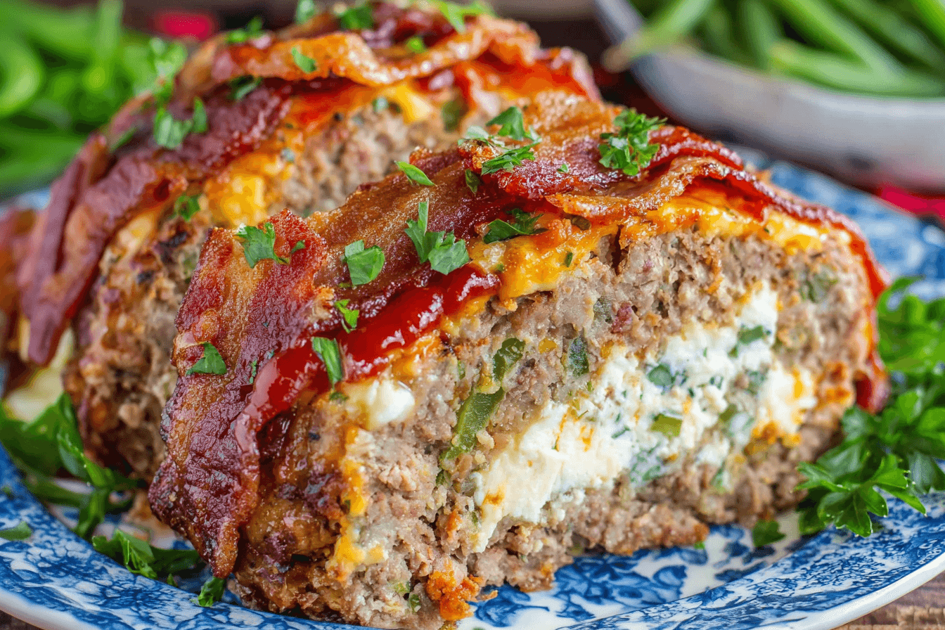 Jalapeno Popper Stuffed Meatloaf Recipe