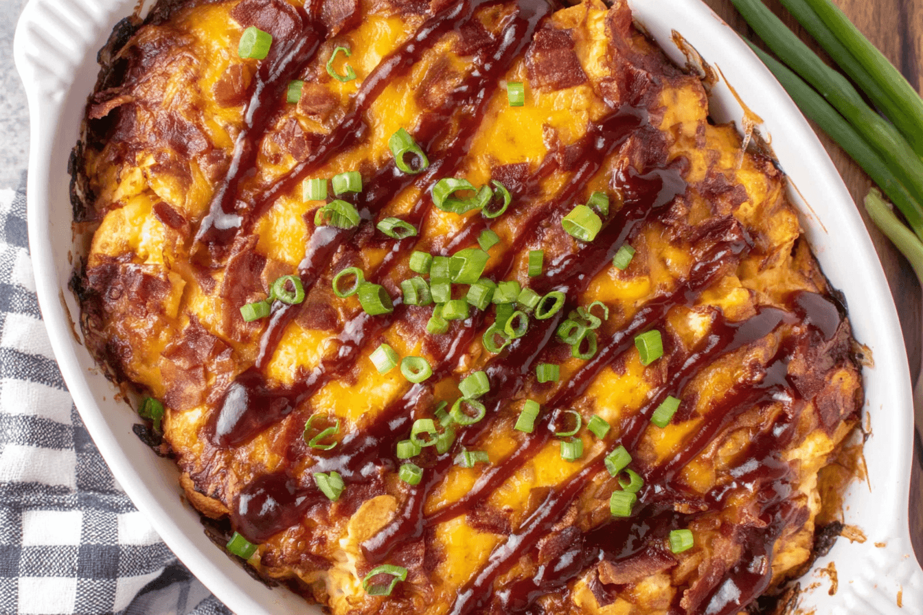 Keto BBQ Chicken Casserole Recipe