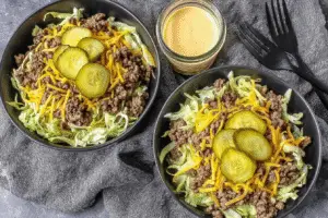 Keto Big Mac Salad Bowl