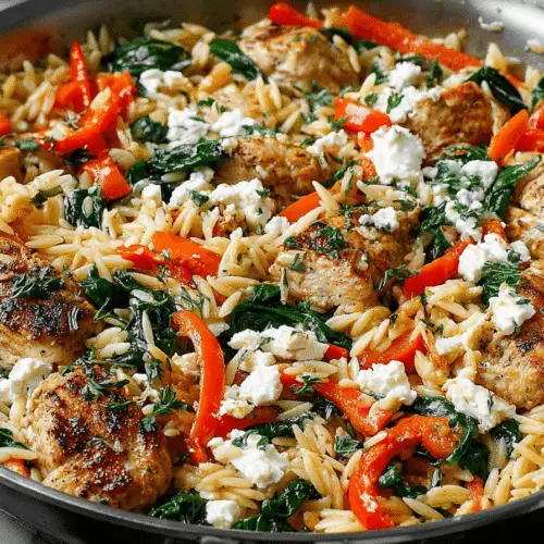 Lemon Feta Chicken And Orzo Recipe