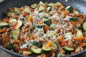 Low-Carb Italian Ground Turkey Skillet