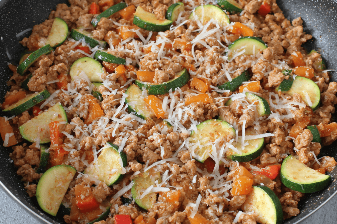 Low-Carb Italian Ground Turkey Skillet Recipe