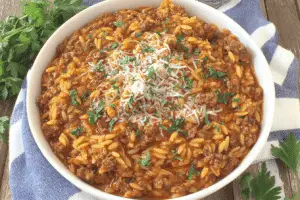 Manestra (Greek Orzo Comfort Food)