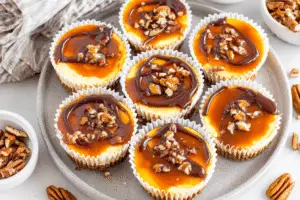 Mini Turtle Cheesecakes