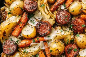 One Pan Cabbage, Potatoes, & Sausage