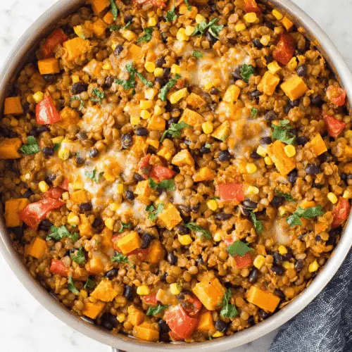 One Pot Vegetarian Mexican Lentils Recipe