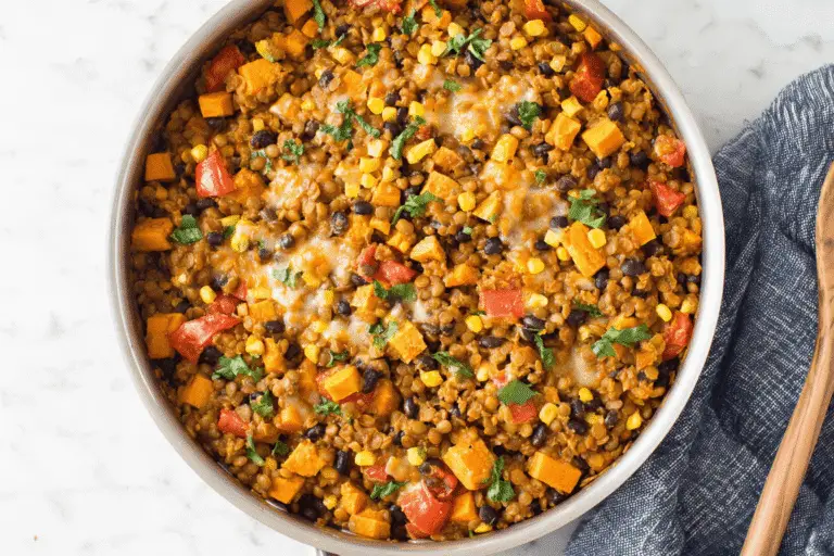 One Pot Vegetarian Mexican Lentils Recipe