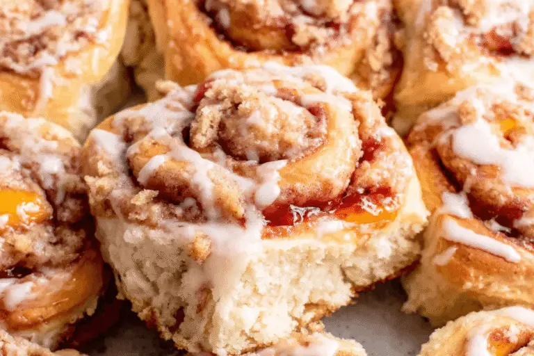 Peach Cobbler Cinnamon Rolls Recipe
