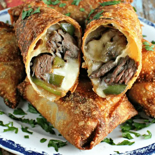 Philly Cheesesteak Egg Rolls Recipe