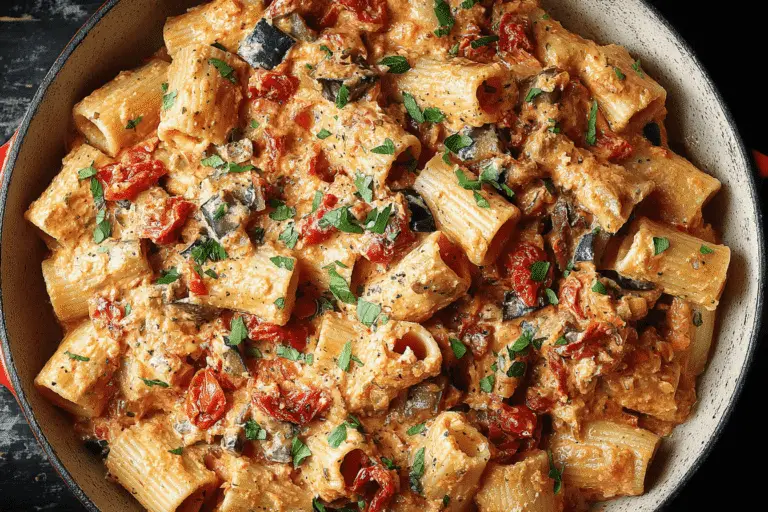 Rigatoni with Eggplant and Ricotta Recipe