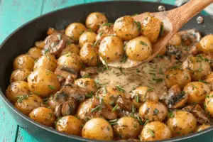 Roasted Mushroom and Potato Delight