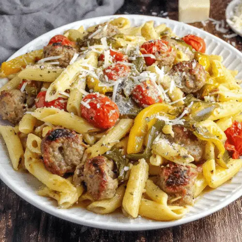 Sausage Stuffed Banana Pepper Pasta Recipe