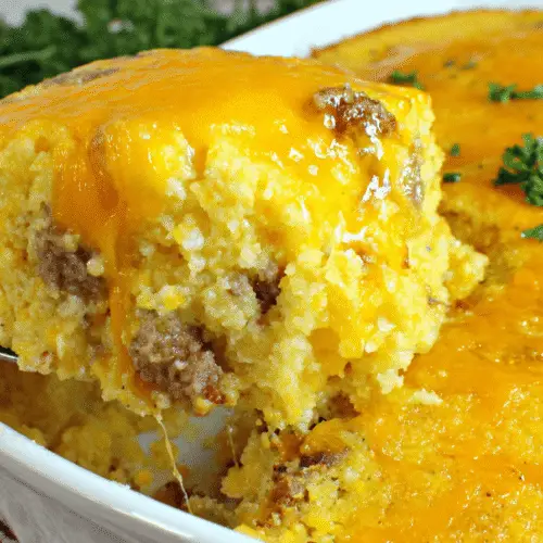Sausage and Cheddar Grits Casserole Recipe