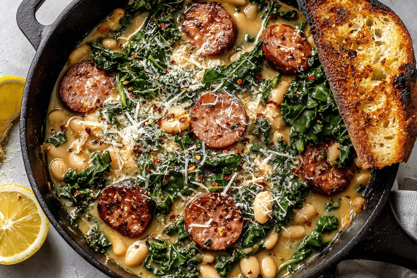 Sausage and White Bean Skillet Recipe
