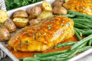 Sheet Pan Honey Dijon Chicken With Veggies