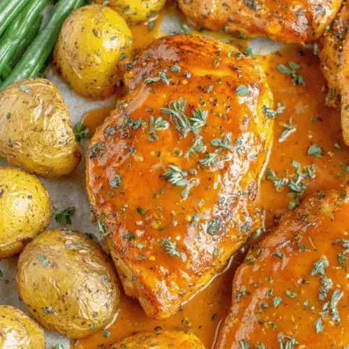 Sheet Pan Honey Dijon Chicken With Veggies Recipe