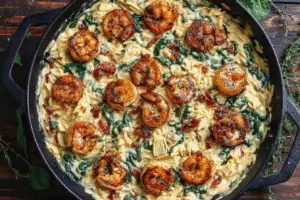 Shrimp and Orzo Delight