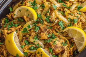 Slow Cooker Chicken Shawarma